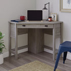 Sauder 46"W La Collection Cottage Road Bureau - Finition Mystic Oak-  Tiroir/tablette doté d'un panneau rabattable pour ordinateur portable ou clavier/souris
