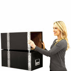 Système de rangement à tiroirs Bankers Box Staxonsteel au format légal-Notre solution la plus robuste est aussi la plus facile à assembler. Les tiroirs s’enclenchent par pression à l’aide de la technique du poly-lock et sont renforcés par une structure en acier.