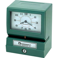 Acroprint Horodateur électrique, Mois/Date/Heure/Minute-La fiche ou la carte en papier active le mécanisme d'impression