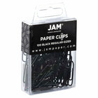 JAM PAPER - Colore norme 1" Trombones, Noir, 2 Paquets de 100-Quantite : 2/paquet (100 par boîte)