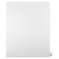 Mark Maker – Onglets séparateurs juridiques blancs, 1/25 onglets, format lettre, sans trous, numéro 75, 25/paquet-Onglets séparateurs blancs, 1/25 onglets