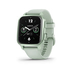 Montre intelligent Garmin Venu Sq 2 GPS et Tracker Fitness - Menthe fraîche-Voir clairement avec un grand texte facile à lire sur l'écran AMOLED qui comprend un mode toujours allumé, parfait pour les coups d'œil rapides