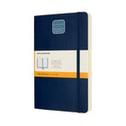 Cahier Grand Format Classique Moleskine - Couverture Souple - Règle - 5" x 8,25" - Bleu Saphir - (606259)-Format ligné de 400 pages