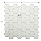 CTG Brands Hexagon Wall Tile, 10" x 10", White, 6 Pack-Polyvalent: utilisez les collants muraux pour dosseret à peler et coller pour les murs d'évier de cuisine, le dosseret de salle de bain, les murs de chambre à coucher, la buanderie, l'escalier ou sur toute autre surface plane non poreuse