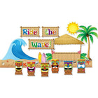 Ensemble d'affichage de babillard de ressources créées par l'enseignant, Surfs Up, 63/Set-La cabane mesure 20-5/16" x 12-3/4".