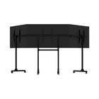 Course de niveau supérieur Stand indépendant à trois moniteurs-Étant complètement autonome et doté de roues verrouillables, il est également le support de moniteur idéal pour les événements, les salons et les centres de simulation de course.