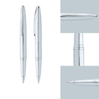 A.T. Cross - ATX Stylo à bille roulante, chrome-Peut être facilement transformé en stylo à bille ou stylo-feutre à pointe poreuse en remplaçant simplement la recharge par le type de pointe souhaité (recharges vendues séparément).