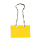 JAM PaperMD – Pinces relieuses, moyennes, 1,25 po/32 mm, jaune, 30/paquet-Plastique jaune
