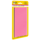 Post-it - Feuillets super collants lignés pour listes, collection Coup de pouce, 3 po x 8 po, 45 feuillets/bloc, paquet de 2-3 po x 8 po, Rose tropical et Limonade de la collection Coup de pouce