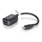 C2G – Adaptateur convertisseur Mini DisplayPort mâle vers HDMI femelle, 8 po, noir (54313)-Couleur : noir