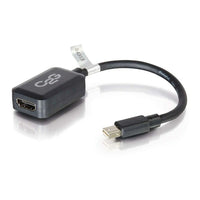C2G – Adaptateur convertisseur Mini DisplayPort mâle vers HDMI femelle, 8 po, noir (54313)-Couleur : noir