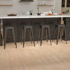 Flash Furniture Tabouret De Bar 30" - Empilable-Noir - Paquet De 4 (4ET3132030BKR)-Patins protecteurs en plastique
