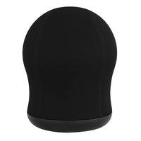Safco - Chaise à ballon d’exercice pivotante Zenergy pour position assise active, noir-Ballon d’exercice anti-éclatement de 17 1/2 po recouvert de vinyle ou de filet