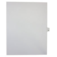 Mark Maker – Onglets séparateurs juridiques blancs, 1/26 onglets, format lettre, sans trous, lettre N, 25/paquet-Onglets séparateurs blancs, 1/26 onglets