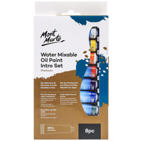Mont Marte Ensemble d'introduction à la peinture à l'huile miscible à l'eau - 18ml chacun - 8mcx-1