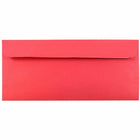 JAM Paper #10 Enveloppes Peel and Seal recyclées - 4 1/8" x 9 1/2" - Rouge - Paquet de 50-Quantité : 50 enveloppes par paquet