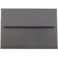 JAM Paper Enveloppes format invitation avec fermeture gommée, 3 5/8 x 5 1/8 po, gris foncé, 1000/paquet-Gris foncé