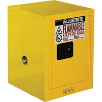 JustriteMD – Armoire de sécurité compacte pour comptoir Sure-GripMD, 1 porte, manuelle, 4 gal, 17 x 17 x 22 (po)-Meilleur accès aux liquides les plus souvent utilisés, sans compromettre la sécurité