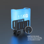 ShoppingAll - Support tour d'ordinateur mobile réglable - Noir-Matériaux : Fabriqué en acier de haute qualité pour la durabilité et la solidité.