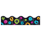 TREND enterprises, Inc., Bordures aux tourbillons de points, noir, Terrific Trimmers-Les couleurs vibrantes et les designs attirent l'attention sur vos messages et matériaux partout où les gens se réunissent