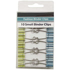 JAM Paper Fashion Design Binder Clips, vert et bl-2