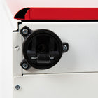 Flash Furniture Classeur À Verrouillage Mobile À 3 Tiroirs-Façade Blanche /Rouge (HZCHPL02REDWH)-Les tiroirs de verrouillage ouvrent un tiroir à la fois pour empêcher le basculement