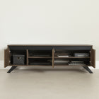 South Shore - Flam - Meuble TV avec portes - Noyer naturel - 60 po-Style: Scandinave