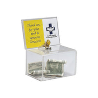 Staples - Boîte à billets/monnaie-Plastique incolore durable