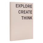 Gry Mattr - Cahier Explore, Create, Think - Couverture douce- Mastic-Reliure à colle