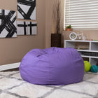 Flash Furniture - Fauteuil poire surdimensionné violet plein-Rembourrage en coton