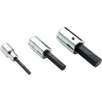 Gray Tools – Douille à tête hexagonale standard, prise 8 mm x 1/2 po, fini chromé-Taille : 8mm