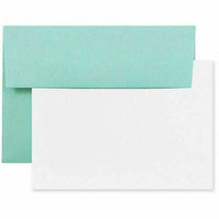 JAM Paper - Ensemble de cartes de vœux vierges, format A2, 4,375 po x 5,75 po, bleu aqua, paquet de 25-Couleur : bleu aqua recyclé.