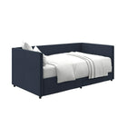 Lit de jour Urban avec espace de rangement, Linge bleu-2