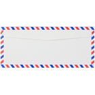 JAM Paper Enveloppes pour correspondance aérienne nº 10 (4,13 po x 9,5 po), 100/bte-Enveloppe blanche pour correspondance aérienne
