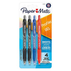 Stylo gel Profile de Paper Mate – 0,7 mm – couleurs variées – paquet de 4-Encres assorties