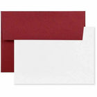 JAM Paper - Ensemble de cartes de vœux vierges, format A6, 4,75 po x 6,5 po, rouge foncé, paquet de 25- Couleur: Rouge Foncé