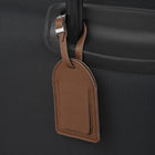 Bugatti - Ensemble de 2, un Étui pour Passeport et une Étiquette d'identification pour la valise - Marron-Logo Bugatti embossé