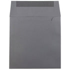 JAM Paper Enveloppes carrées format invitation avec fermeture gommée, 6 x 6 po, gris foncé, paquet de 100-Taille : 6 x 6 po