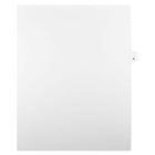 Mark Maker – Onglets séparateurs juridiques blancs, 1/25 onglets, format lettre, sans trous, numéro 9, 25/paquet-Onglets séparateurs blancs, 1/25 onglets