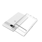 General Supply Goods + Co - etui hybride pour Google Pixel 7a, Transparent-Acces complet aux ports et boutons