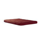 DHP – Matelas de futon 6 po, rouge-Matelas de futon capitonné