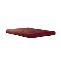 DHP – Matelas de futon 6 po, rouge-Matelas de futon capitonné