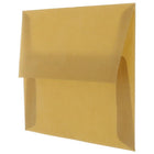 JAM Paper Enveloppes translucides A10, brun terre, 250/paquet-Intérieur vierge où écrire un mot personnalisé