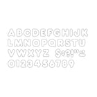 Trend Enterprises Casual Uppercase Ready Letter 4", Blanc, 426 Pack-Design épuré, facile à lire à distance. Les lettres perforées perforent facilement, accrochent avec du ruban adhésif, des agrafes.