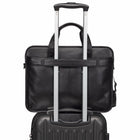 Mancini - Porte-documents à fermeture éclair pour portable 15.6 po / tablette Milan - 16.5" x 6" x 13" -Noir-Organisateur zippée