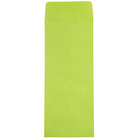 JAM Paper Enveloppes recyclées Brite Hue nº 12 (4,75 x 11 po), lime intense, 500/bte-Enveloppe en papier recyclé lime intense