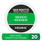 Van Houtte - Capsules K-Cup de café Mexico  torréfaction foncée - paquet de 20-Torréfaction: torréfaction foncée. Van Houtte Mexique est fait de 100% café arabica, biologique et certifié Fairtrade.