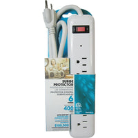 SCN Industrial - Protecteur de surtension à 6 prises, 400 joules, paq./6-Cote de joules haute énergie