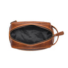 Tolredo Poseidon Leather Toiletry Bag - Brown-Habilement fabriqué à la main