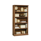 Sauder® - Bibliothèque à 5 tablettes, fini chêne huileux-Avec trois tablettes ajustables et deux fixes